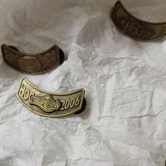 7 Vintage Harley Davidson pins